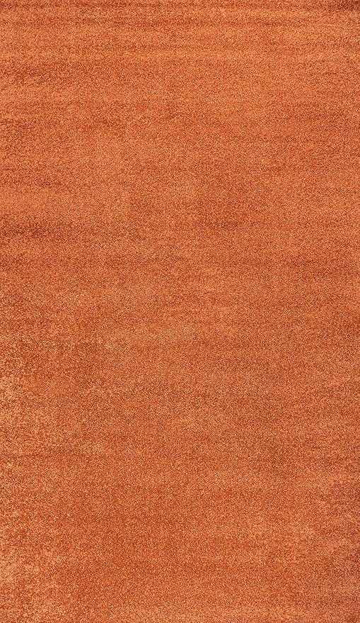 JONATHAN Y Haze Solid Low-Pile Orange Indoor Area Rug 10x14, Coastal,Bohemian,Minimalist,Classic, Easy-Cleaning for Living Room,Bedroom,Kitchen,Pet Friendly,Non-Shedding (SEU100M-14)