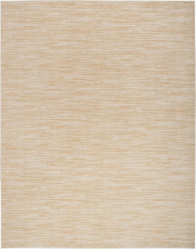 Nourison Home Nourison Essentials Ivory Gold 12' x 15' Area Rug - Easy Clean, Non Shedding, Bed Room, Living Room, Dining Room, Kitchen (12' x 15')