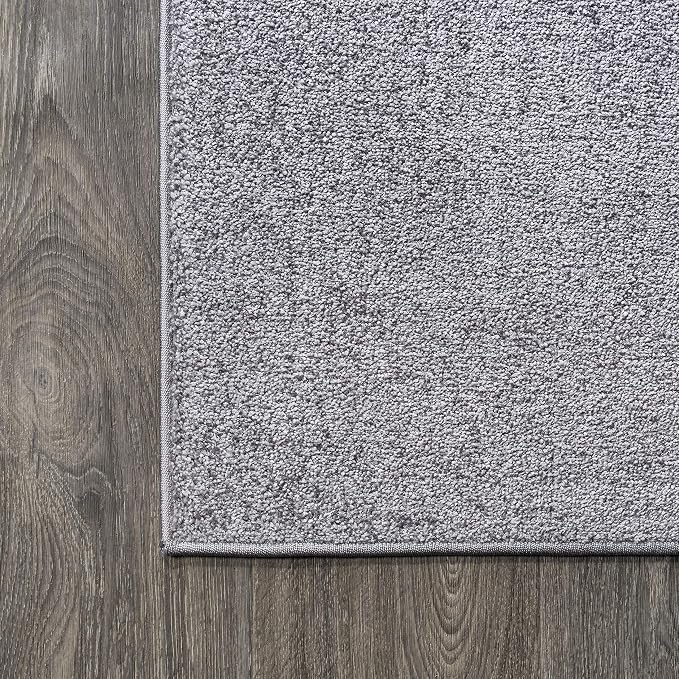 JONATHAN Y Haze Solid Low-Pile Gray Runner Rug 2x10, Coastal,Bohemian,Minimalist,Classic, Easy-Cleaning for Living Room,Bedroom,Kitchen,Pet Friendly,Non-Shedding (SEU100A-210)