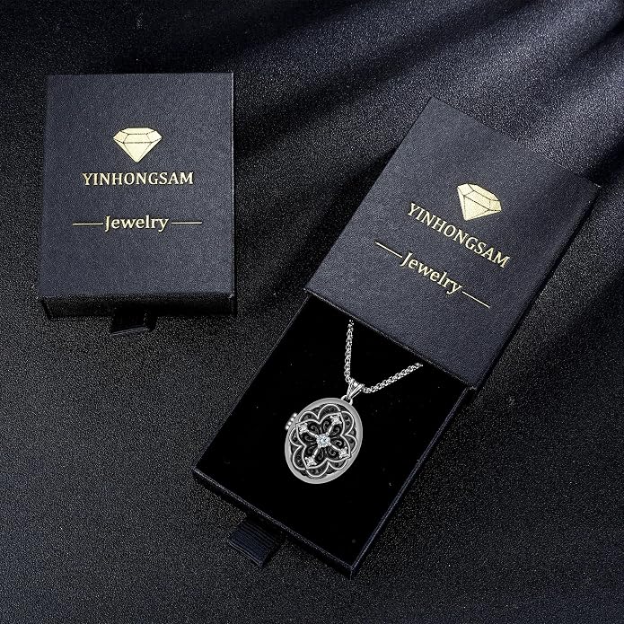925 Sterling Silver Necklace for Men Women, Birthday Keepsake Jewelry Gifts for Mom Dad Friend