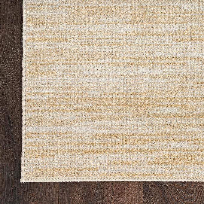 Nourison Home Nourison Essentials Ivory Gold 12' x 15' Area Rug - Easy Clean, Non Shedding, Bed Room, Living Room, Dining Room, Kitchen (12' x 15')