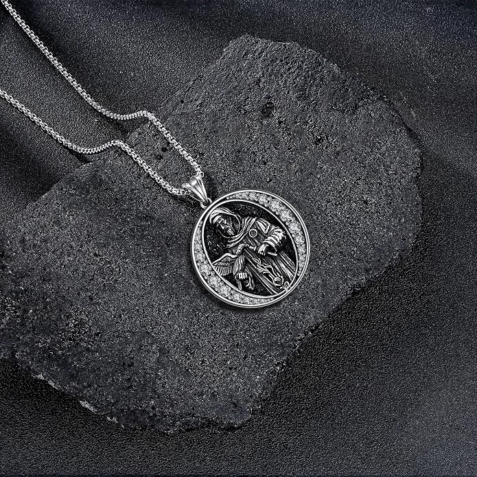 925 Sterling Silver Necklace for Men Women, Birthday Keepsake Jewelry Gifts for Mom Dad Friend