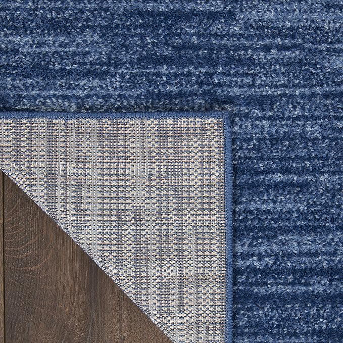Nourison Home Nourison Essentials Navy Blue 8' x 10' Area Rug - Easy Clean, Non Shedding, Bed Room, Living Room, Dining Room, Kitchen (8' x 10')
