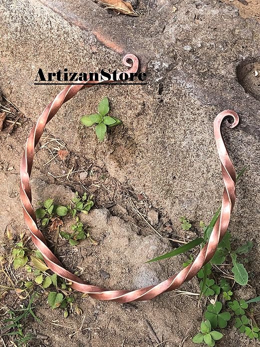 ARTIZANSTORE Hand Forged Iron Torc | Viking Torque Necklace for Men | Authentic Medieval Design | Historical Craftsmanship | Ideal Gift for History Enthusiasts