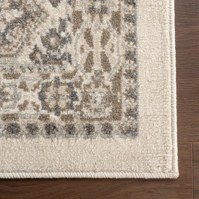 nuLOOM 3x5 Becca Traditional Tiled Area Rug, Beige, Faded Transitional Design, Stain Resistant, For Bedroom, Dining Room, Living Room, Hallway, Office, Kitchen, Entryway