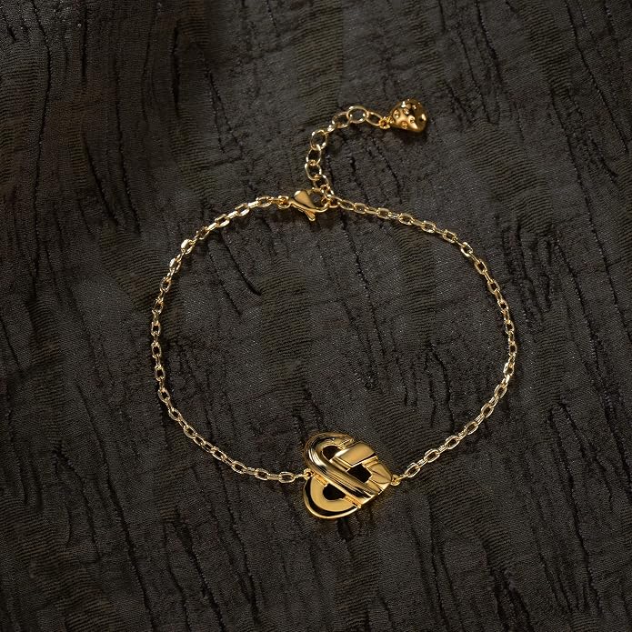 LOYATA Gold Bracelet Gold 14K Gold Filled Dainty Chain Simple Jewelry Gift for Women