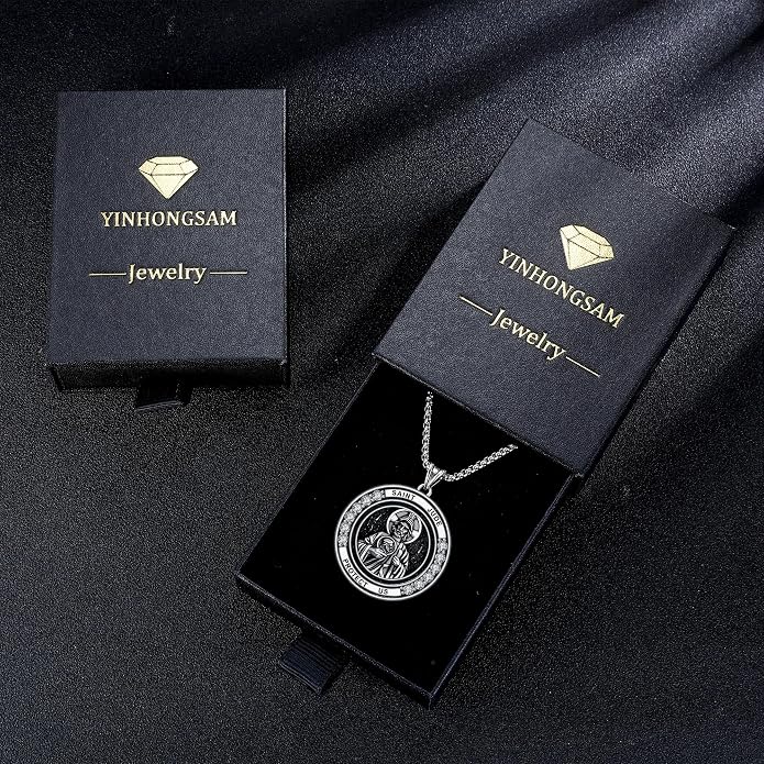 925 Sterling Silver Necklace for Men Women, Birthday Keepsake Jewelry Gifts for Mom Dad Friend