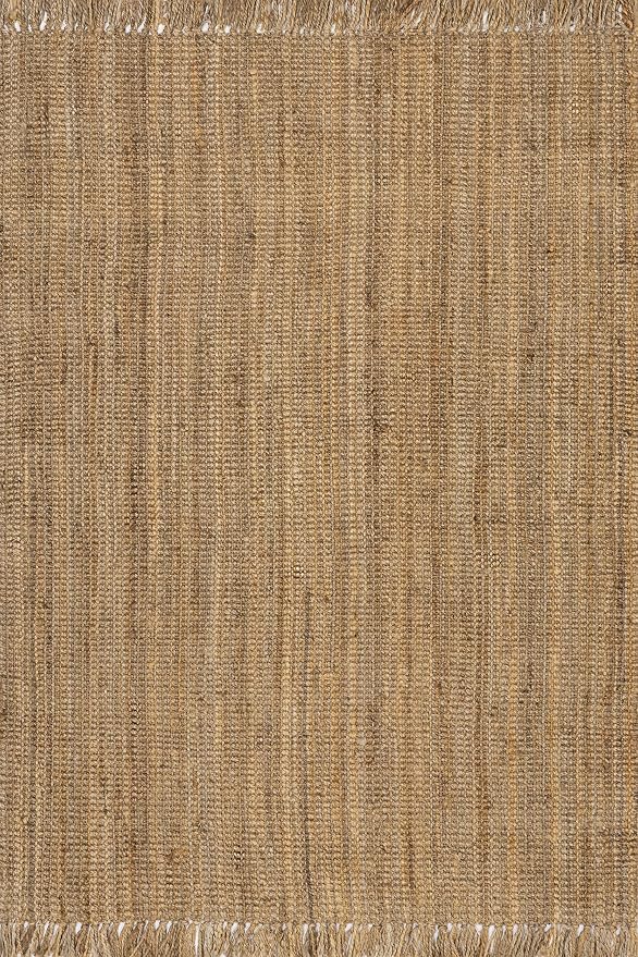 nuLOOM Daniela Natural Solid Flatweave Area Rug, 6' x 9'