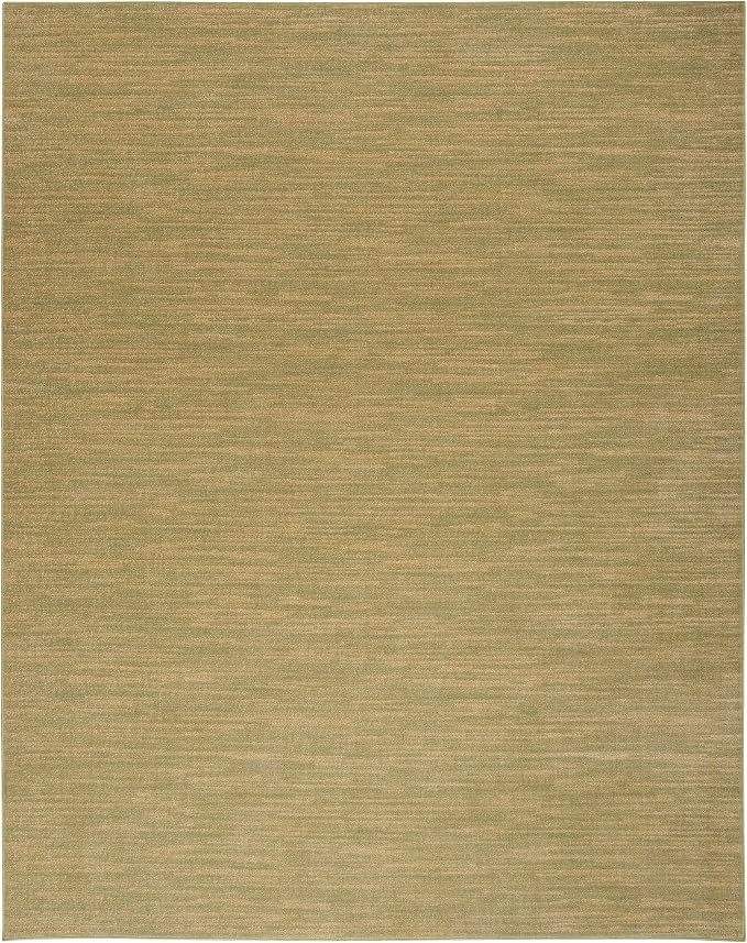 Nourison Home Nourison Essentials Green Gold 12' x 15' Area Rug - Easy Clean, Non Shedding, Bed Room, Living Room, Dining Room, Kitchen (12' x 15')