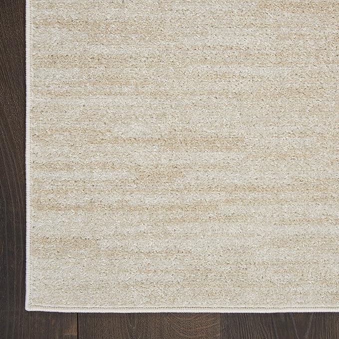 Nourison Home Nourison Essentials Ivory Beige 2'2" x 10' Area Rug - Easy Clean, Non Shedding, Bed Room, Living Room, Dining Room, Kitchen (10' Runner)