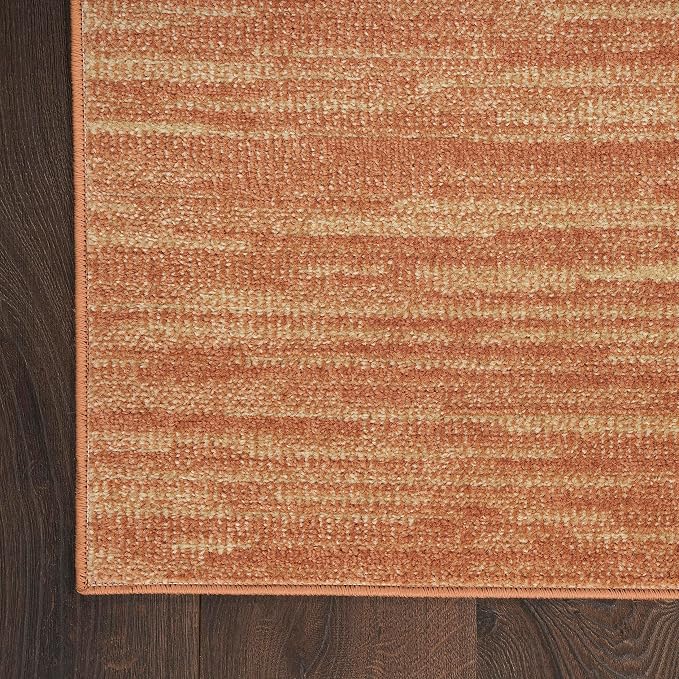 Nourison Home Nourison Essentials Rust 7' x 10' Area Rug - Easy Clean, Non Shedding, Bed Room, Living Room, Dining Room, Kitchen (7' x 10')