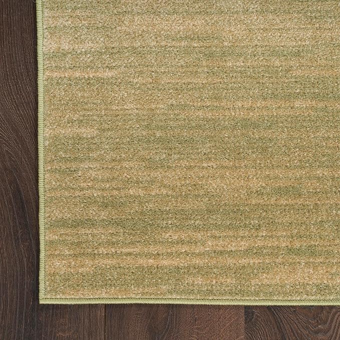Nourison Home Nourison Essentials Green Gold 12' x 15' Area Rug - Easy Clean, Non Shedding, Bed Room, Living Room, Dining Room, Kitchen (12' x 15')